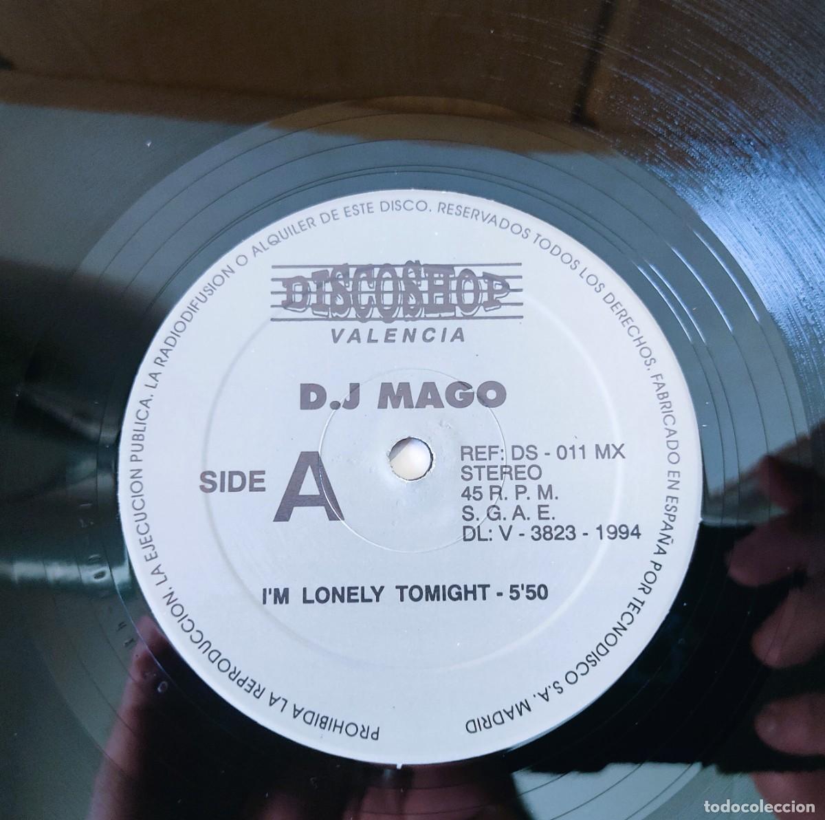 Discos de vinilo: DISCO MAXI D.J. MAGO IM LENELY TONIGHT - Foto 4