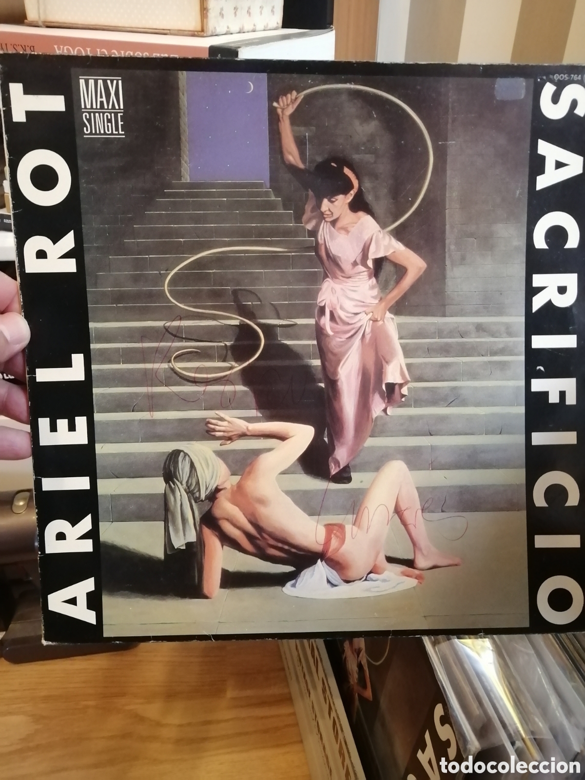 Discos de vinilo: Ariel Rot - Sacrificio / Duerme en paz (1985) Maxi