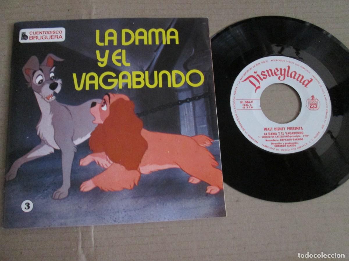 Discos de vinilo: AMPARITO GARRIDO - La Dama y el Vagabundo. Disco LIbro, ed espa&ntilde;ola 7&rdquo; 1969. Impecable NM