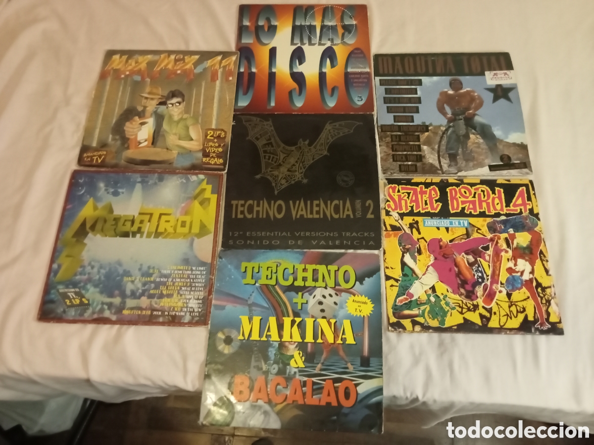 Discos de vinilo: Lote de discos tecno, megamix, etc - Foto 1