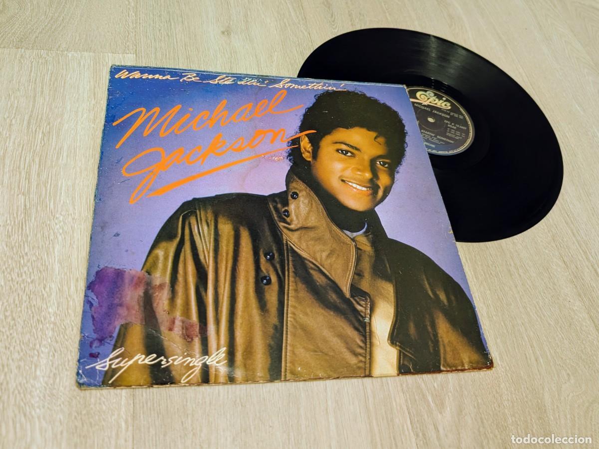Discos de vinilo: MICHAEL JACKSON - WANNA BE STARTIN&acute;SOMETHIN&acute; ...MAXISINGLE ..1&ordf;ED. ESPA&Ntilde;OLA DE 1983 DE EPIC