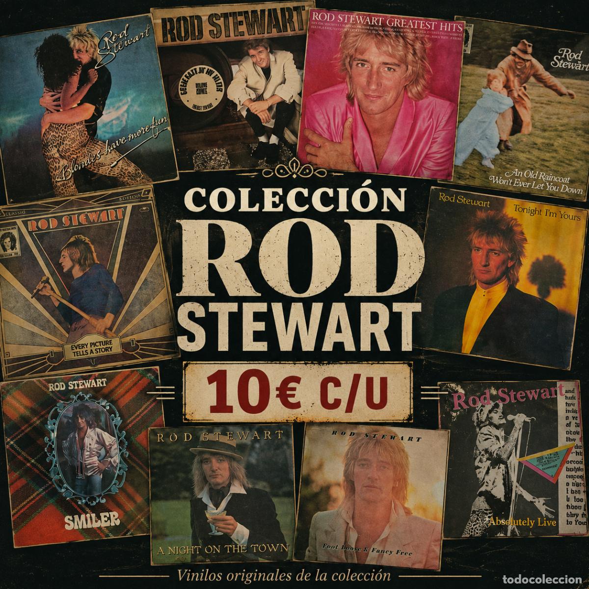Discos de vinilo: Vinilos de Rod Stewart &ndash; 10 &euro; cada uno &middot; 16 t&iacute;tulos disponibles
