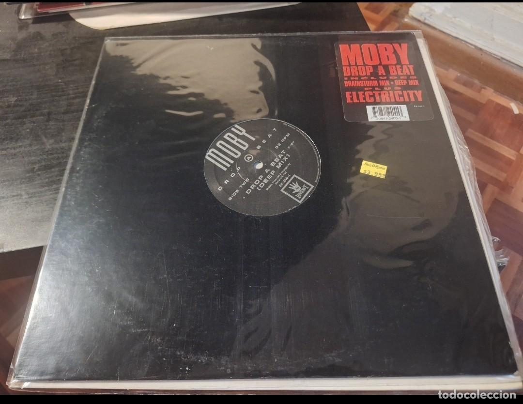 Discos de vinilo: MOBY - DROP A BEAT 12&rdquo; MAXI USA INSTINCT 1992 - TECHNO - Foto 1