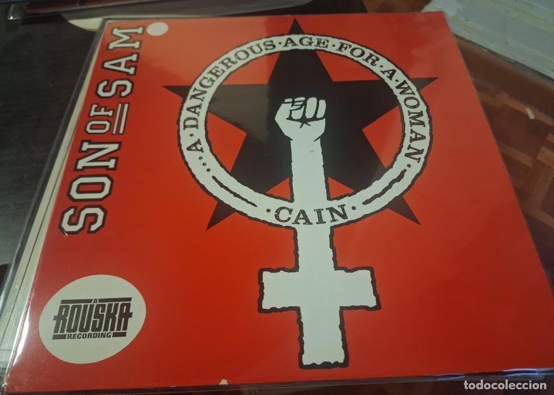 Discos de vinilo: SON OF SAM - A DANGEROUS AGE FOR A WOMAN 12&rdquo; MAXI UK ROUSKA 1987 TECHNO INDUSTRIAL