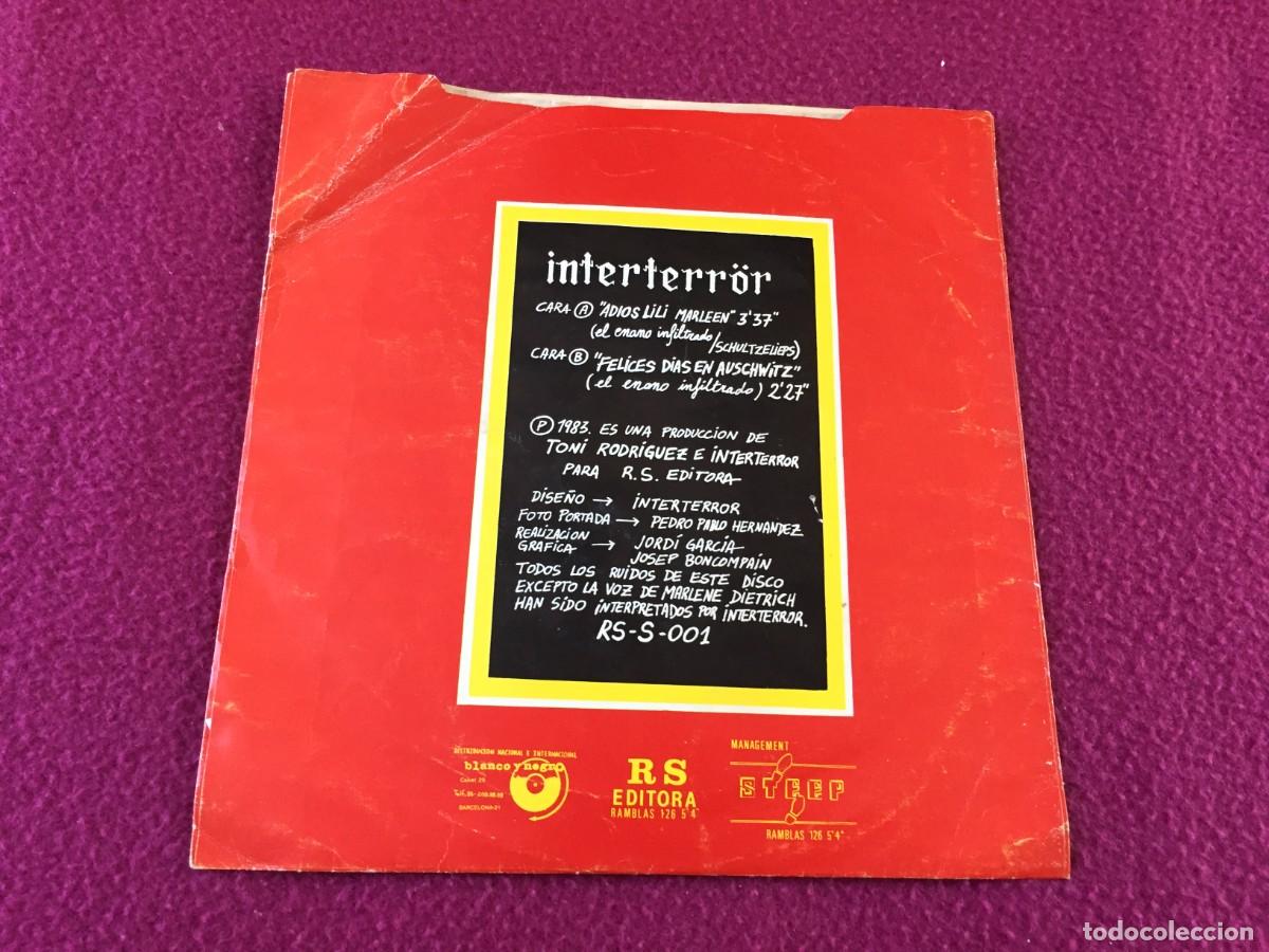 Discos de vinilo: ADIOS LILI MARLEEN- INTERTERR&Ouml;R - SINGLE 1983- VINILO COMO NUEVO - Foto 4