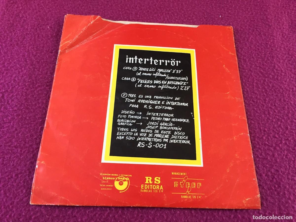 Discos de vinilo: ADIOS LILI MARLEEN- INTERTERR&Ouml;R - SINGLE 1983- VINILO COMO NUEVO - Foto 7