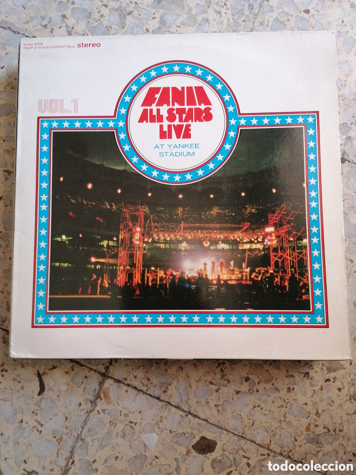 Discos de vinilo: LP FANIA ALL STARS LIVE AT YANKEE STADIUM VOL 1 1987 ESPA&Ntilde;A EX