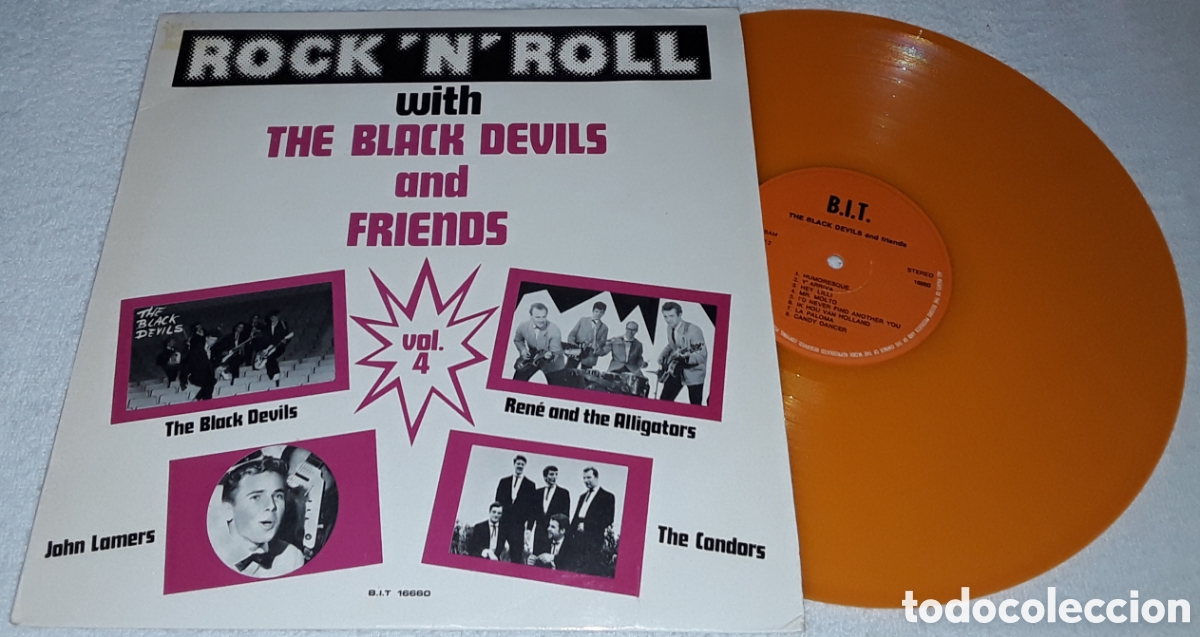Discos de vinilo: LP- THE BLACK DEVILS AND FRIENDS VOL. 4 - RENE AND THE ALLIGATORS, JOHN LAMERS, THE CONDORS