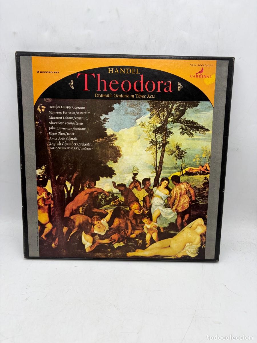 Discos de vinilo: LP - HANDEL - THEODORA - JOHANNES SOMARY - ENGLISH CHAMBER ORCHESTRA - CARDINAL - 3 LP