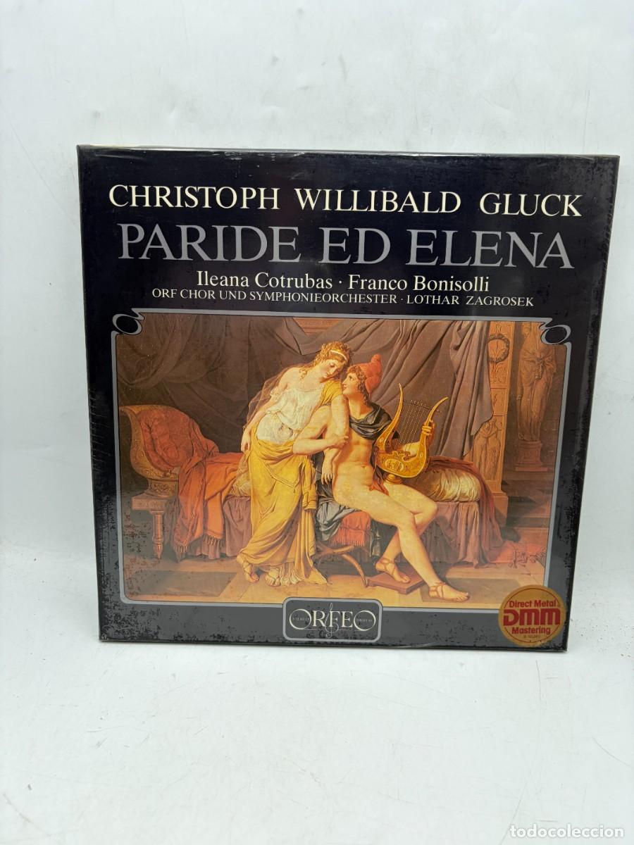Discos de vinilo: LP - GLUCK - PARIDE ED ELENA - ILEANA COTRUBAS - LOTHAR ZAGROSEK - ORFEO - CAJA 3 LP - PRECINTADO