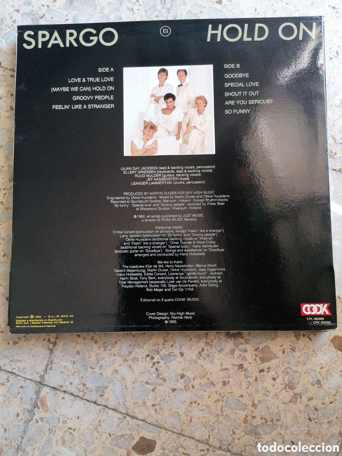 Discos de vinilo: LP SPARGO HOLD ON 1983 ESPA&Ntilde;A EX - Foto 2