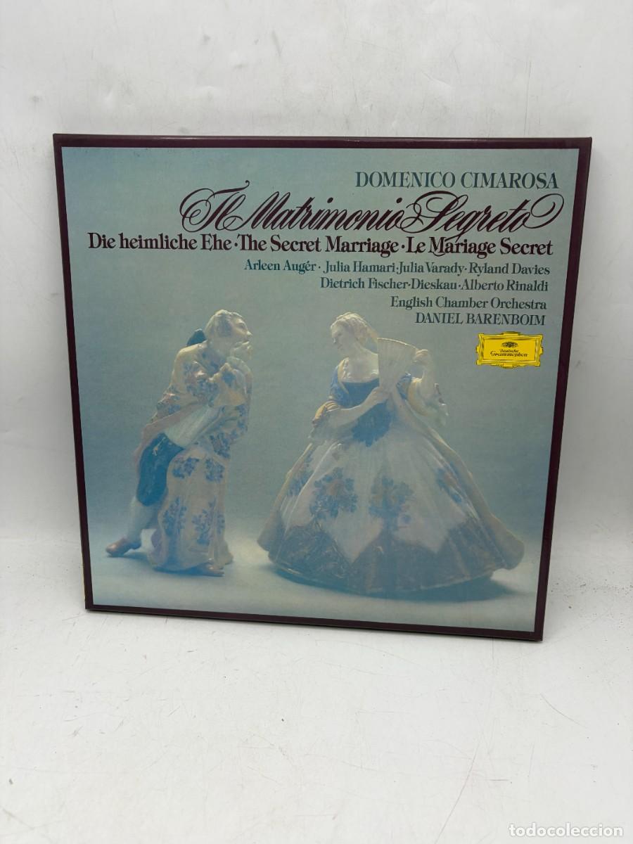 Discos de vinilo: LP - DOMENICO CIMAROSA - IL MATRIMONIO SEGRETO - DANIEL BARENBOIM - DEUTSCHE GRAMMOPHON - 3 LP