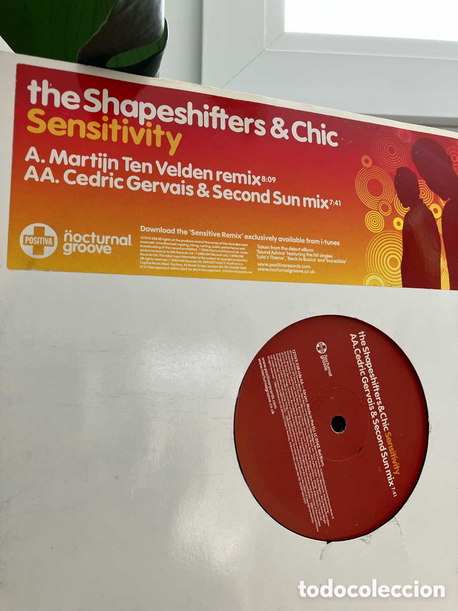 Discos de vinilo: The Shapeshifters & Chic - Sensitivity - Foto 2