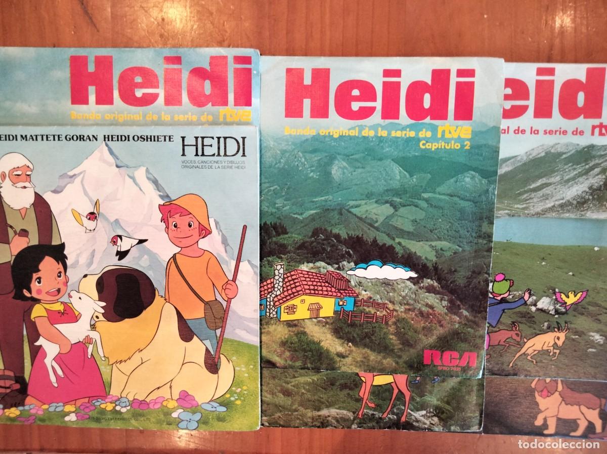Discos de vinilo: Singles HEIDI: BSO y CAP&Iacute;TULOS. - Foto 1