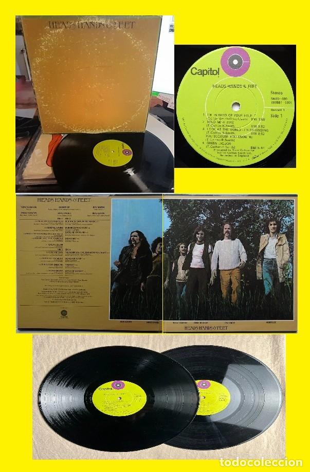 Discos de vinilo: heads hands & feet 1971, 1&ordm;LP&ordm;, 2LPs,ALBERT LEE GUITAR, org edt usa 1&ordm; press capitol green