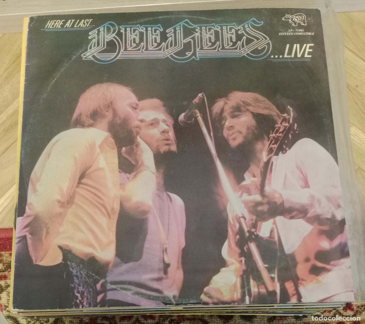 Discos de vinilo: Bee Gees &ndash; Al Fin Los Bee Gees En Vivo Lp Ecuador 1977