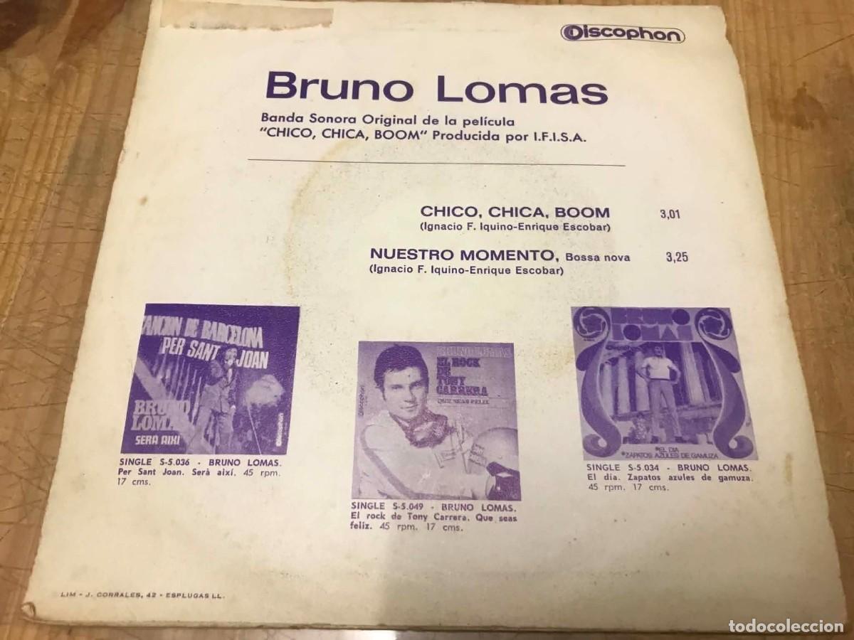 Discos de vinilo: Bruno Lomas - Chico Chica Boom (7&rdquo;, Single) - Foto 2