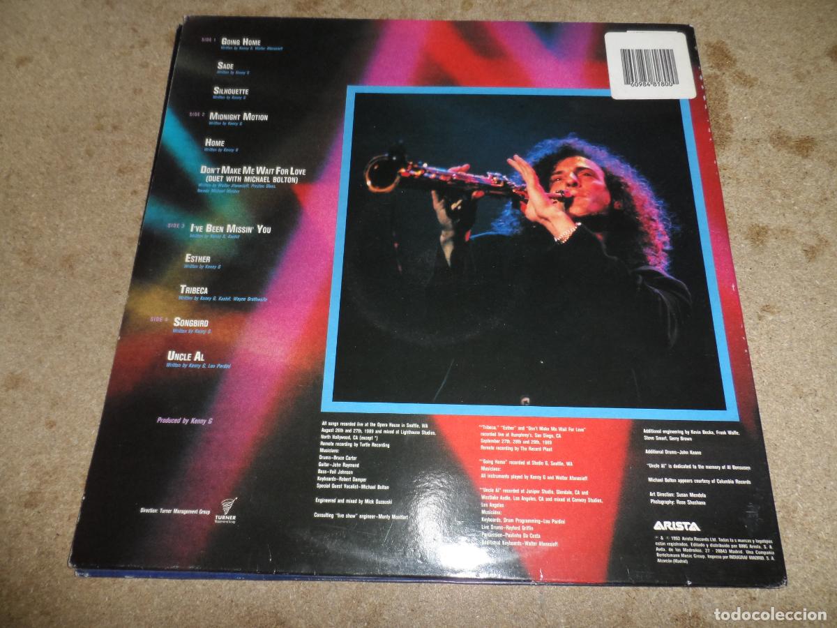 Discos de vinilo: KENNY G - LIVE (SPAIN 1992) (2 LPS) - Foto 3