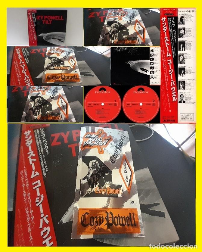 Discos de vinilo: cozy powell tilt 1981 JEFF BECK, GARY MOORE, rara edic JAPAN + OBI + PEGATINAS !! IMPECABLE