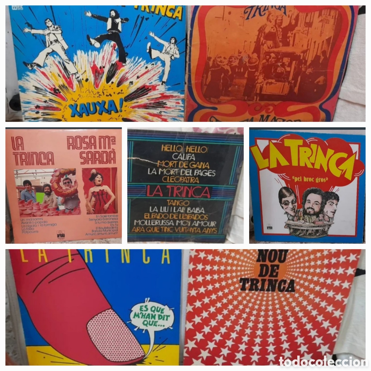 Discos de vinil: Lote de 7 discos de Vinilo de La Trinca