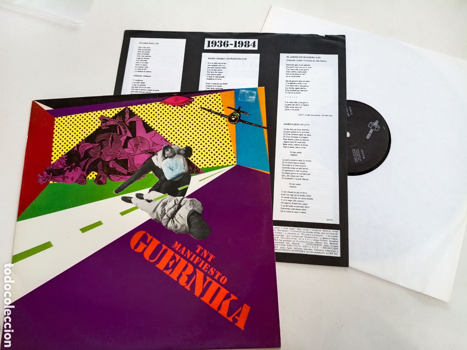 Vinyl-Schallplatten: T.N.T. - Manifiesto Guernika - LP ORIGINAL DRO 1983 // KBD PUNK 091 GRANADA TNT