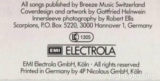 Discos de vinilo: vinilo GERMANY 1982 Scorpions &ndash; Blackout - Foto 7