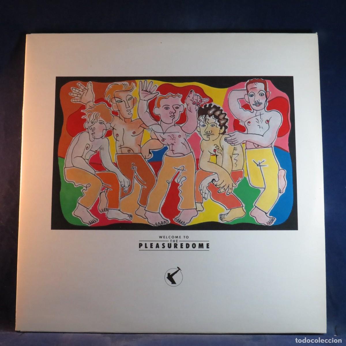Discos de vinilo: FRANKIE GOES TO HOLLYWOOD &ndash; WELCOME TO THE PLEASUREDOME - LP FOLDER CON DOSIER DE PRENSA