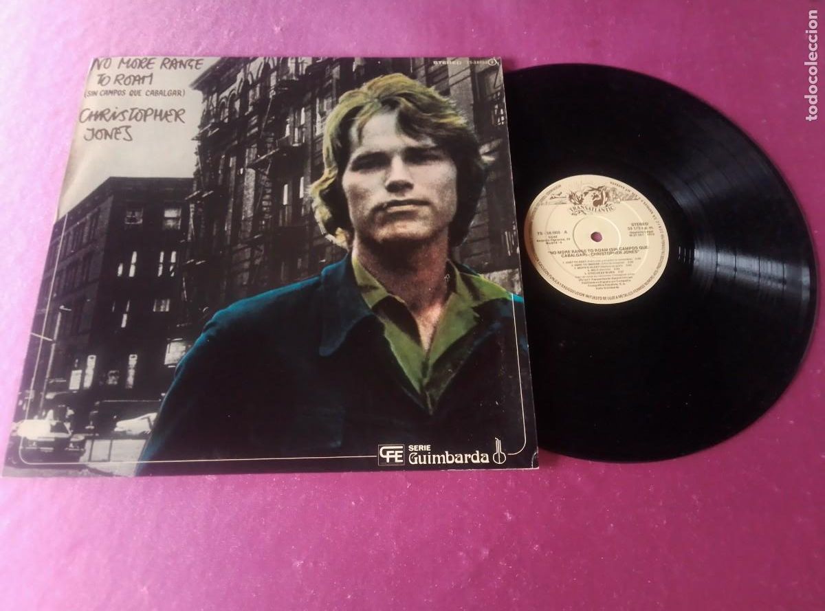 Discos de vinilo: CHRISTOPHER JONES NO MORE RANGE TO ROAM 1978 LP L133