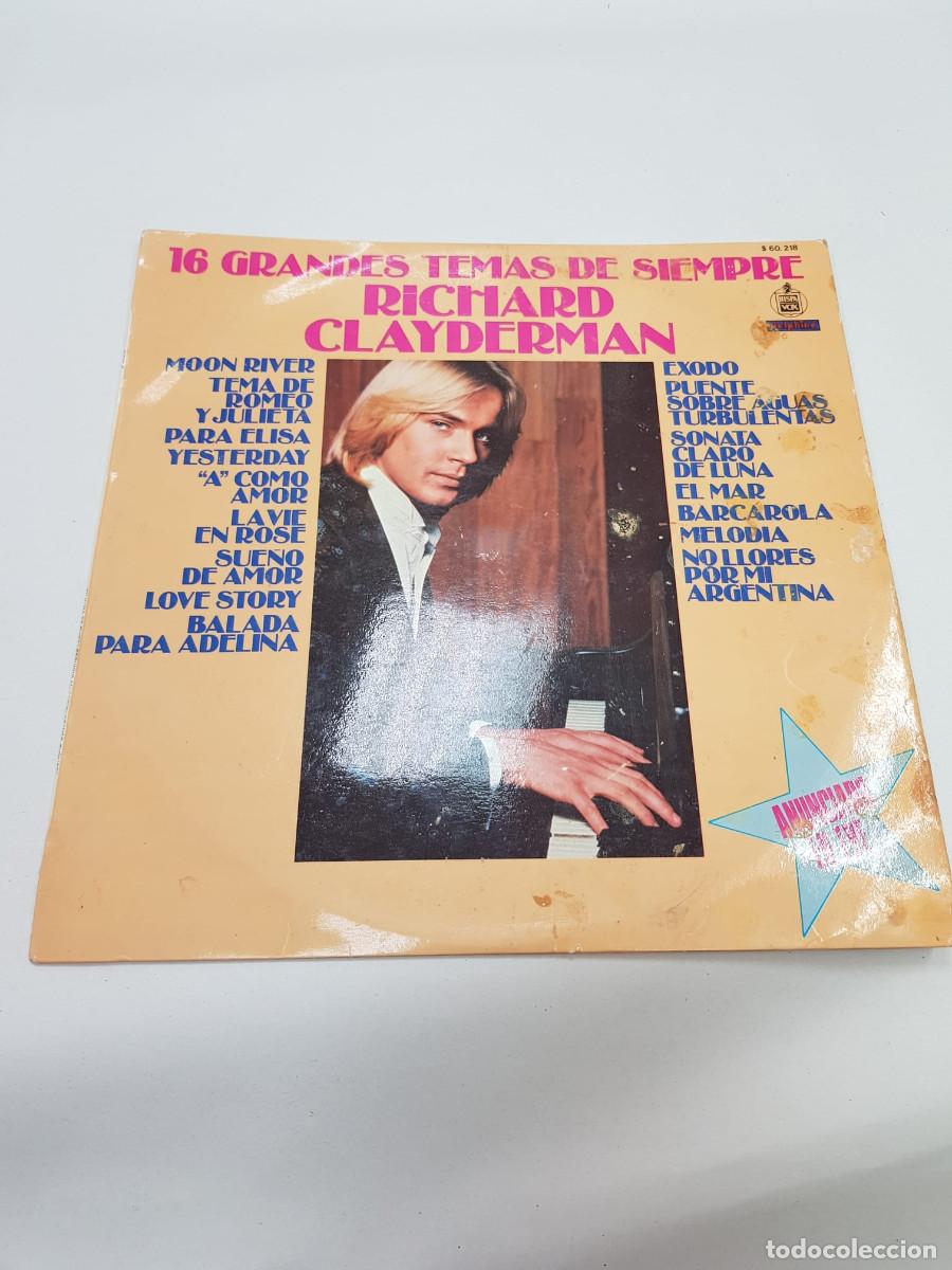 Discos de vinilo: RICHARD CLAYDERMAN-16 GRANDES TEMAS DE SIEMPRE