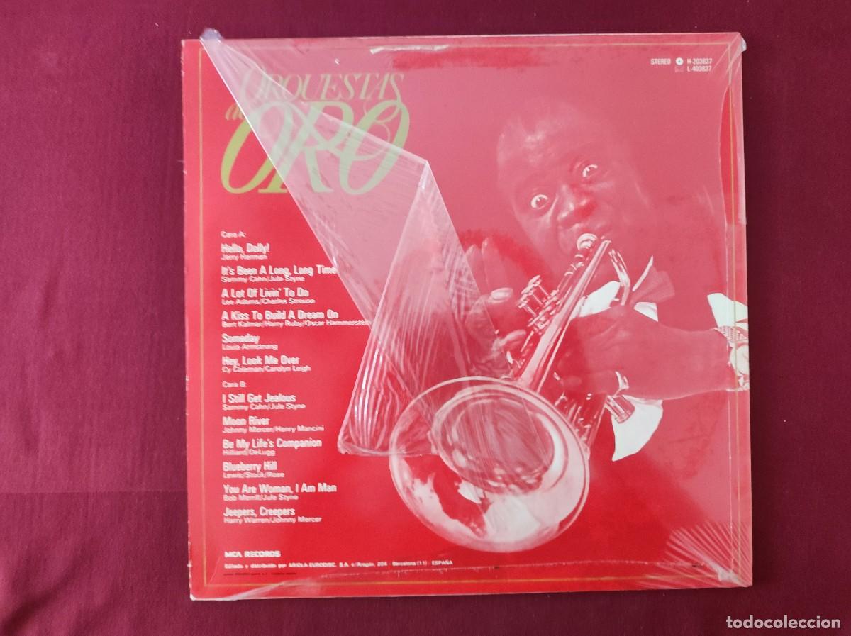 Discos de vinilo: T&iacute;tulo: Vinilo LP Louis Armstrong - Orquestas de Oro / Hello, Dolly! (1981, Espa&ntilde;a, MCA H-203.837)