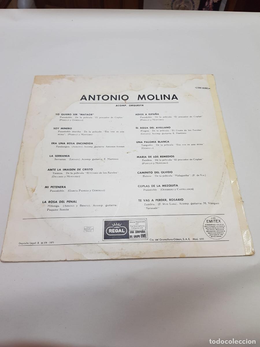 Discos de vinilo: ANTONIO MOLINA-SERIE AZUL - Foto 2