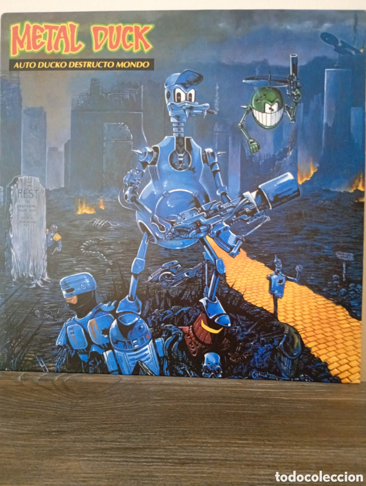 Discos de vinilo: Metal Duck, auto ducko destructo mondo 2012, vinilo edici&oacute;n limitada en amarillo.
