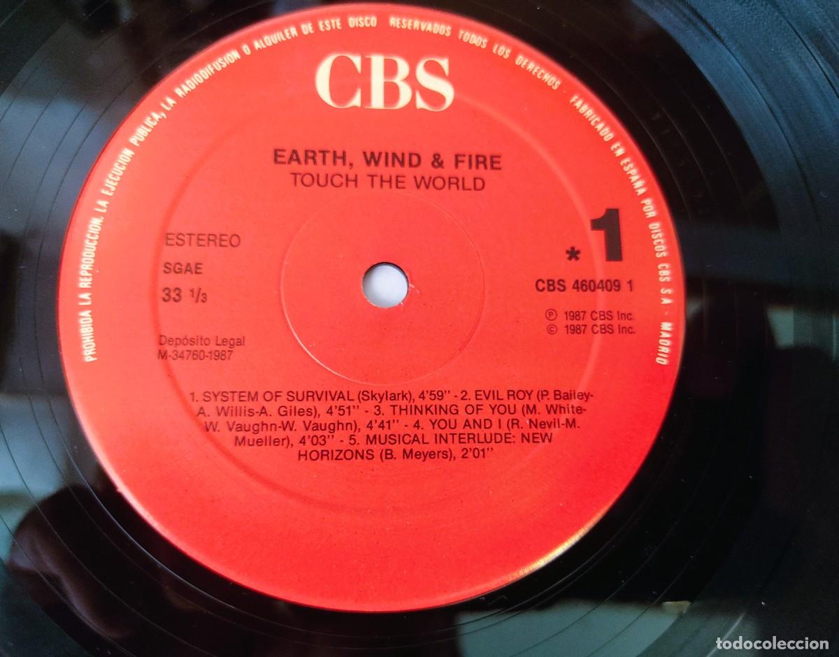 Discos de vinilo: DISCO LP EARTH WIND & FIRE TOUCH THE WORLD - Foto 4