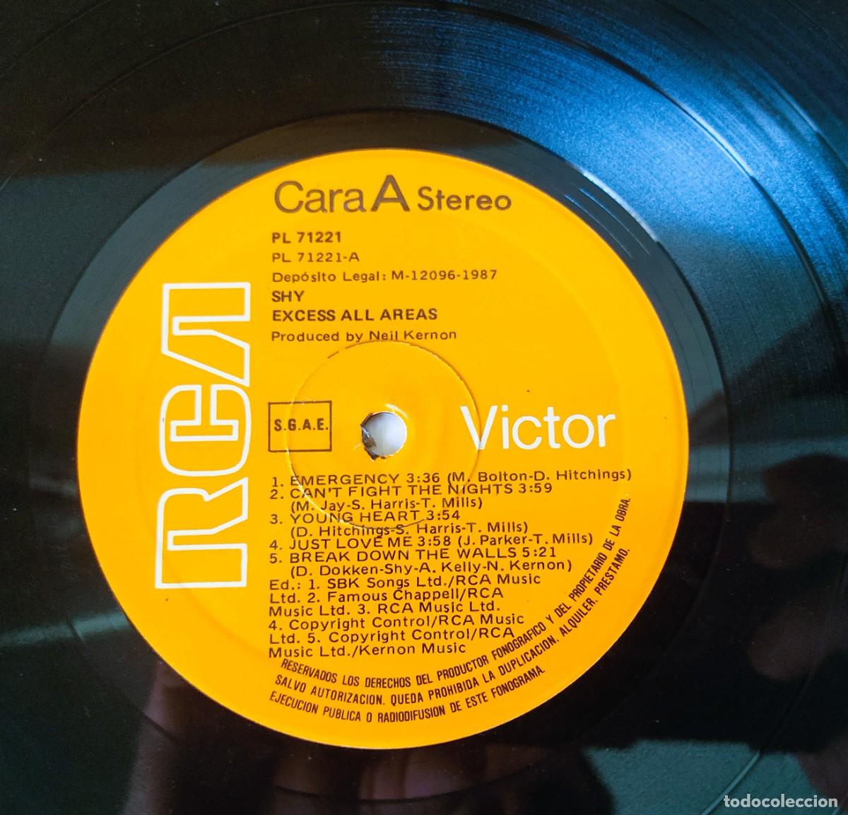 Discos de vinilo: DISCO LP SHY EXCESS ALL AREAS - Foto 5