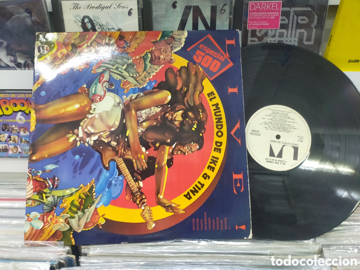 Discos de vinilo: El mundo de ike & tina Turner doble LP live Espa&ntilde;a 1973 carpeta doble