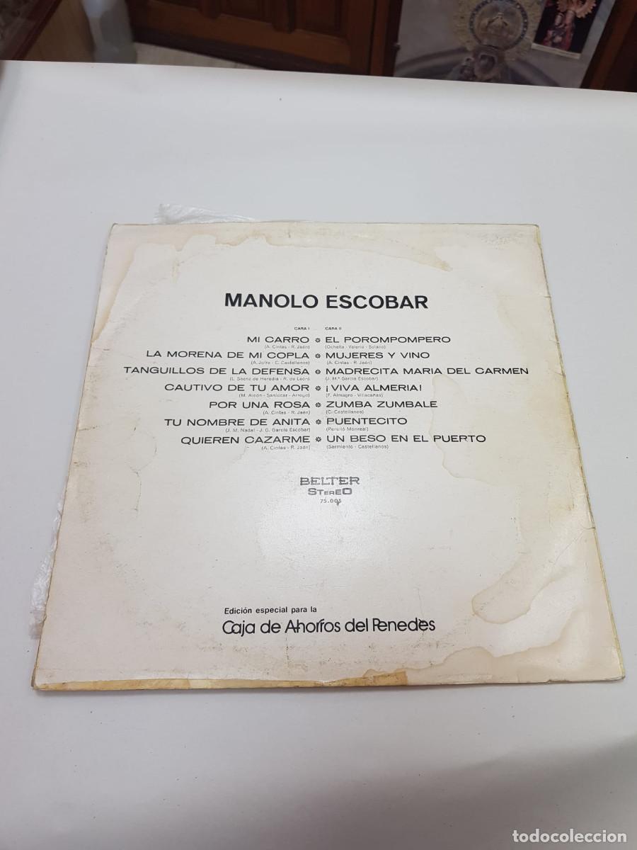 Discos de vinilo: MANOLO ESCOBAR-MR.POROMPOMPERO - Foto 2
