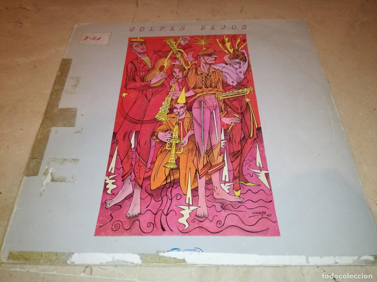 Discos de vinilo: GOLPES BAJOS-SU PRIMER LP-NO MIRES A LOS OJOS DE LA GENTE-CONTIENE ENCARTE-ORIGINAL 1983
