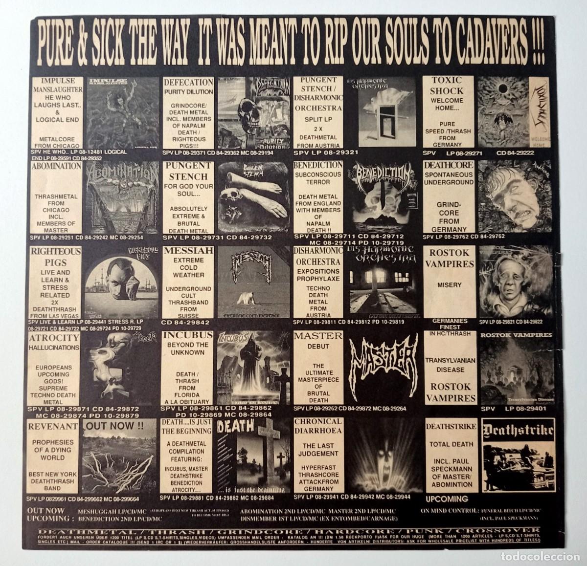 Disques de vinyle: INSERTO ORIGINAL NUCLEAR BLAST RECORDS