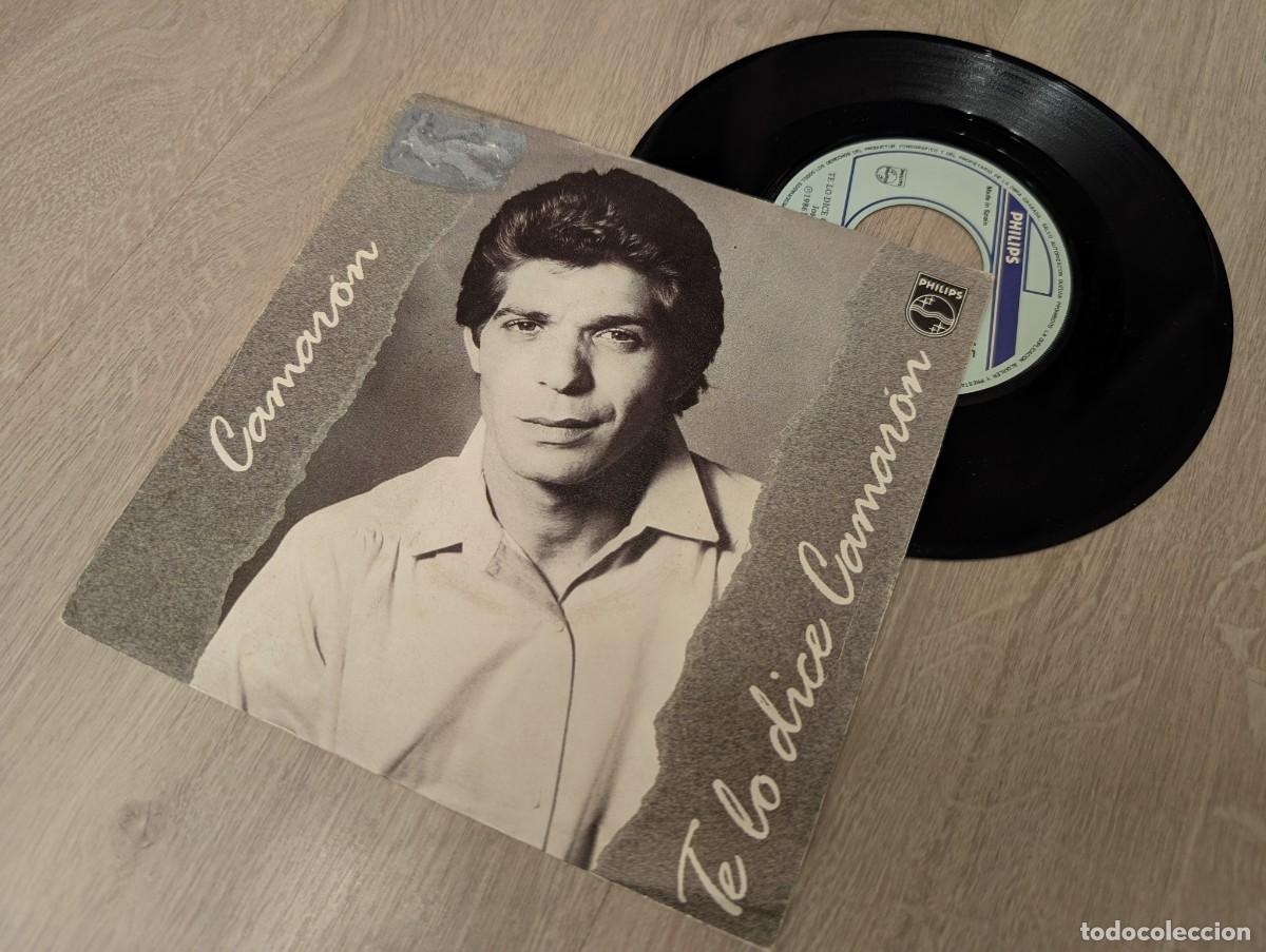 Discos de vinilo: CAMARON DE LA ISLA - TE LO DICE CAMARON + PISTOLA Y CUCHILLO ..SINGLE DE 1986 - POLYGRAM