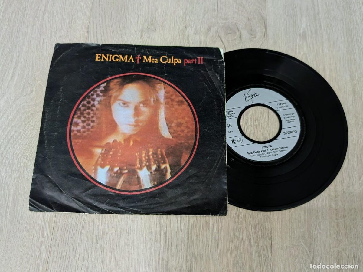 Discos de vinilo: ENIGMA - MEA CULPA ..PART II ..SINGLE DE VIRGIN - 1991 - ORTHODOX VERSION + CATHOLIC VERSION