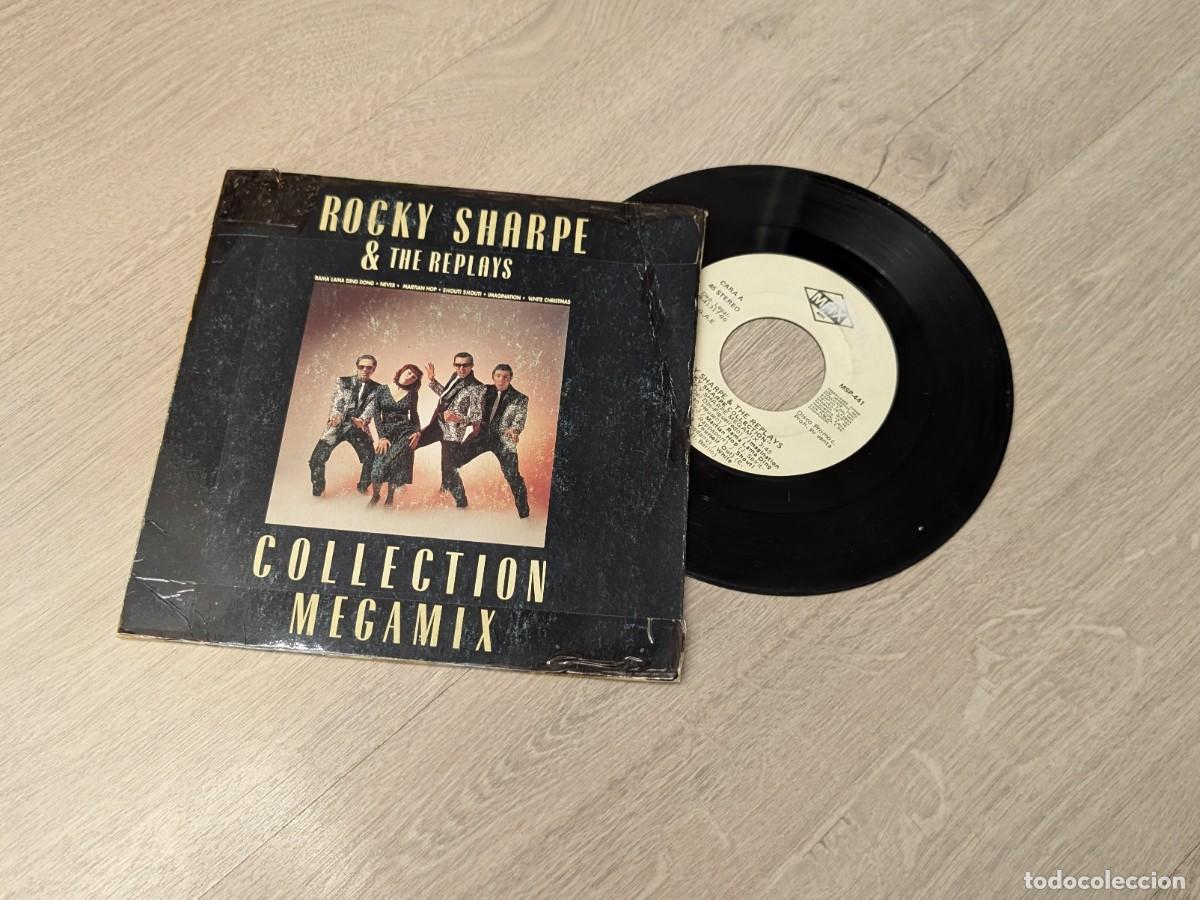 Discos de vinilo: ROCKY SHARPE AN THE REPLAYS - COLLECTION .MEGAMIX ..SINGLE DE 1990..ED ESPA&Ntilde;OLA - MAX