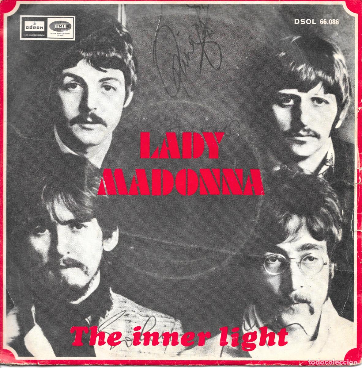 Discos de vinilo: Single Lady Madonna / The inner light - BEATLES