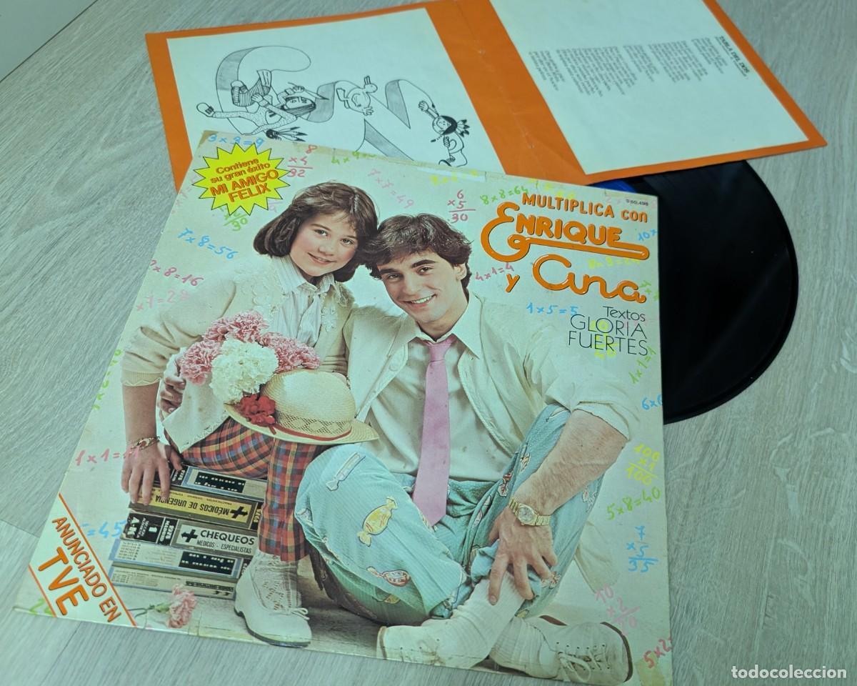 Discos de vinilo: ENRIQUE Y ANA - MULTIPLICA CON ENRIQUE Y ANA (con textos de gloria fuertes ).LP DE 1980 HISPAVOX