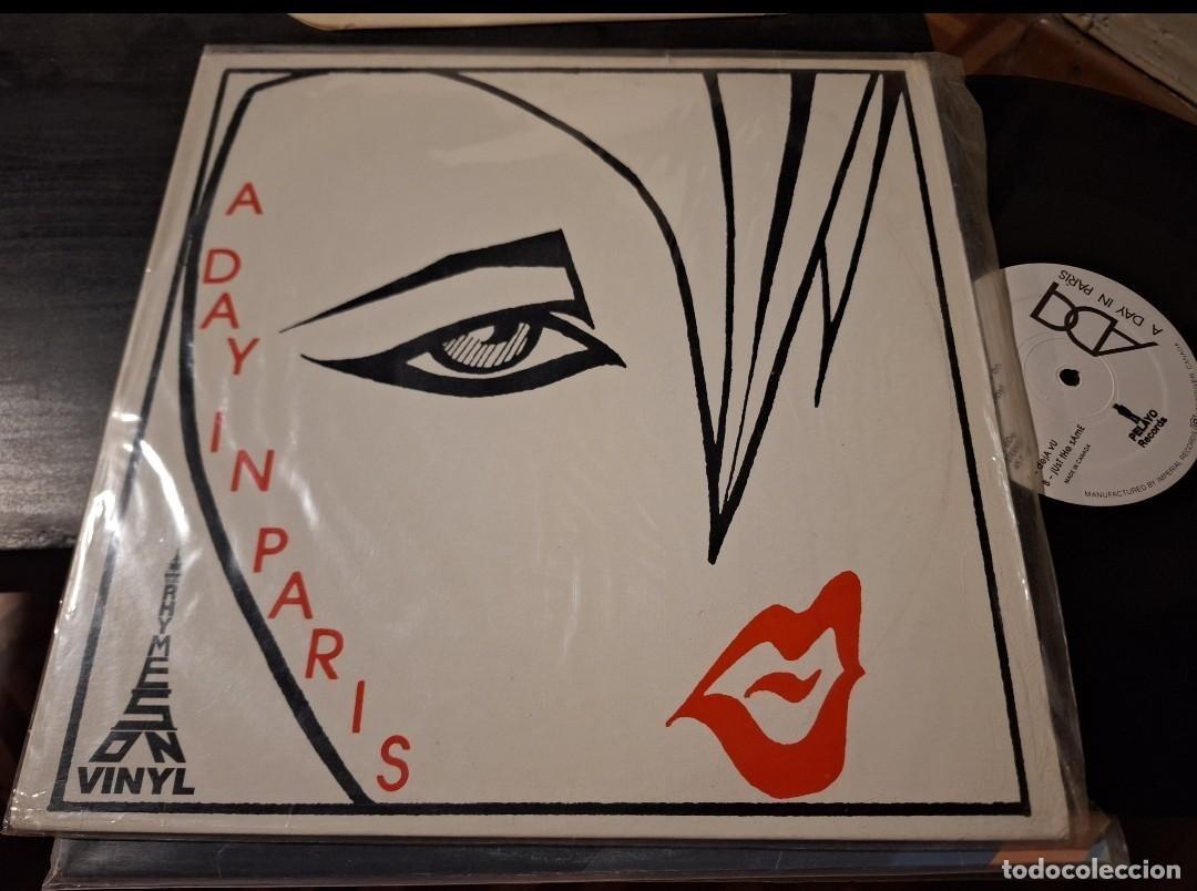 Discos de vinilo: A DAY IN PARIS - RHYMES ON VINYL 12&rdquo; MAXI CANADA - IMPERIAL RECORDS 1986 - NEW WAVE SYNTH POP