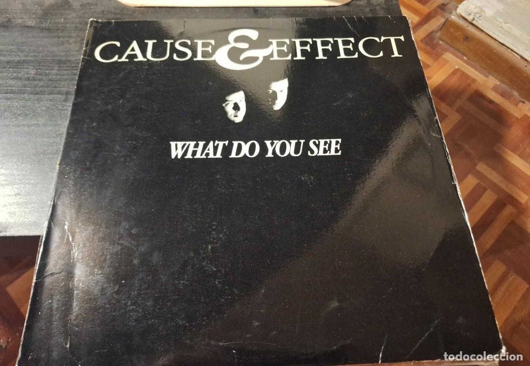 Discos de vinilo: CAUSE & EFFECT - WHAT DO YOU SEE 12&rdquo; MAXI USA EXILE 1990 SYNTH POP