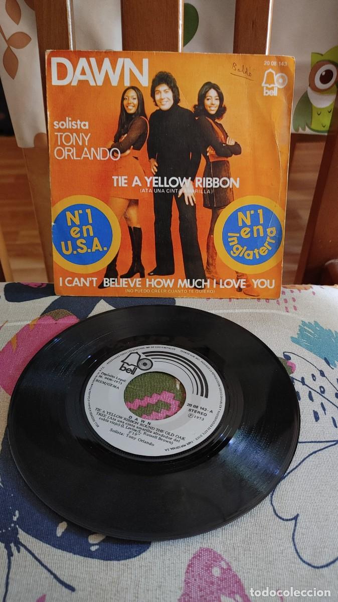 Discos de vinilo: DAWN-SINGLE TIE A YELLOW RIBBON - Foto 1