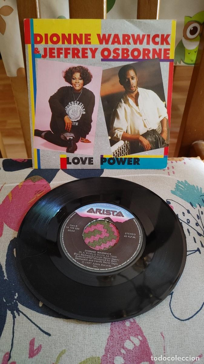 Discos de vinilo: DIONNE WARWICK & JEFFREY OSBORNE-SINGLE LOVE POWER