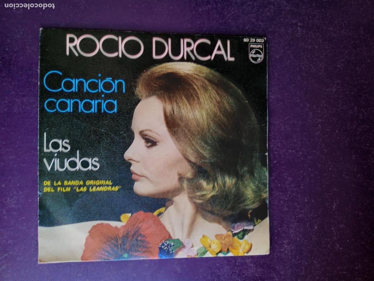 Discos de vinilo: Roc&iacute;o D&uacute;rcal &lrm;&ndash; Canci&oacute;n Canaria - Sg PHILIPS 1970 - LAS VIUDAS, BSO LAS LEANDRAS