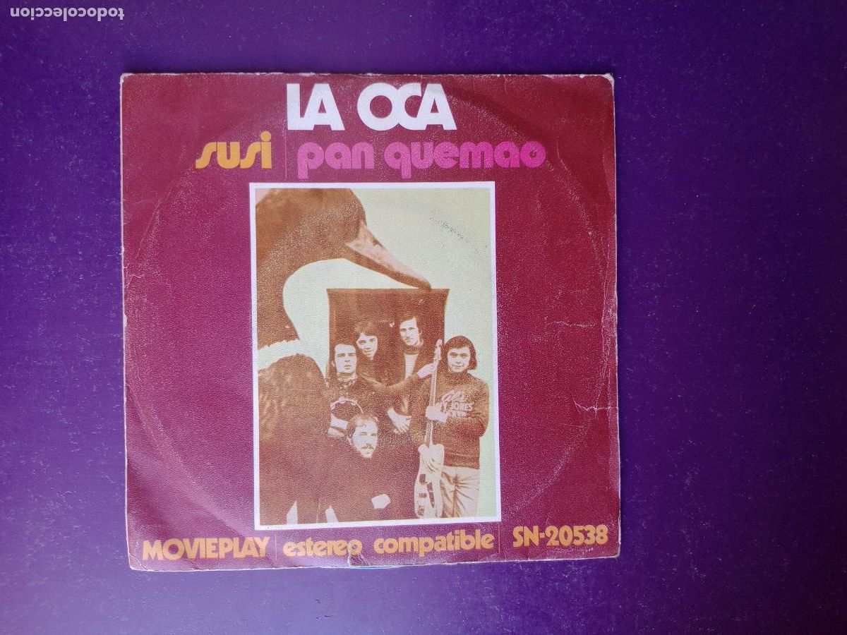 Discos de vinilo: La Oca &ndash; Susi / Pan Quemao - Sg MOVIEPLAY 1971 - FUNK SOUL ROCK 70'S -