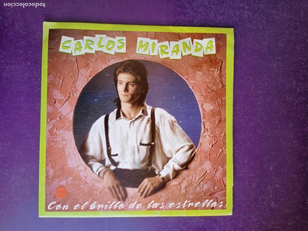 Discos de vinilo: Carlos Miranda &ndash; Con El Brillo de Las Estrellas - Sg AVC 1989 - RUMBA POP 80'S